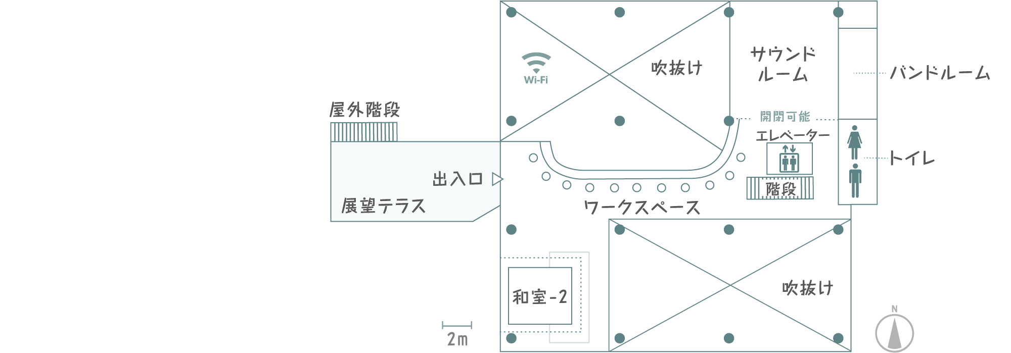 フロアマップ 2F